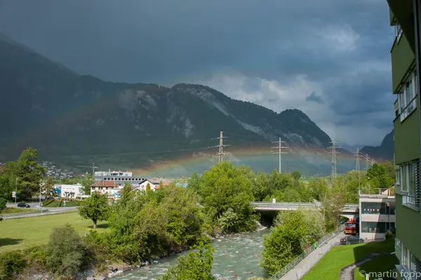 03 Regenbogen vor der Chlus