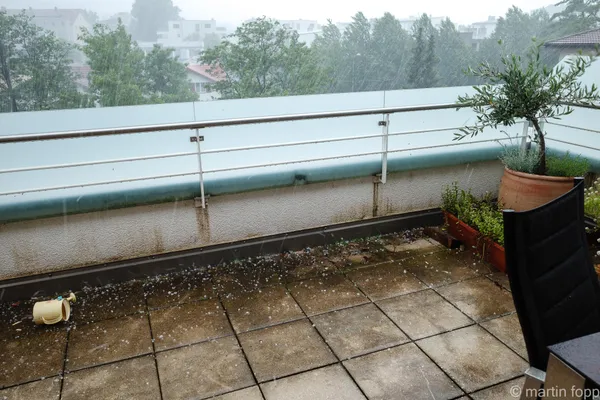 08 Hagel - eher selten in Igis