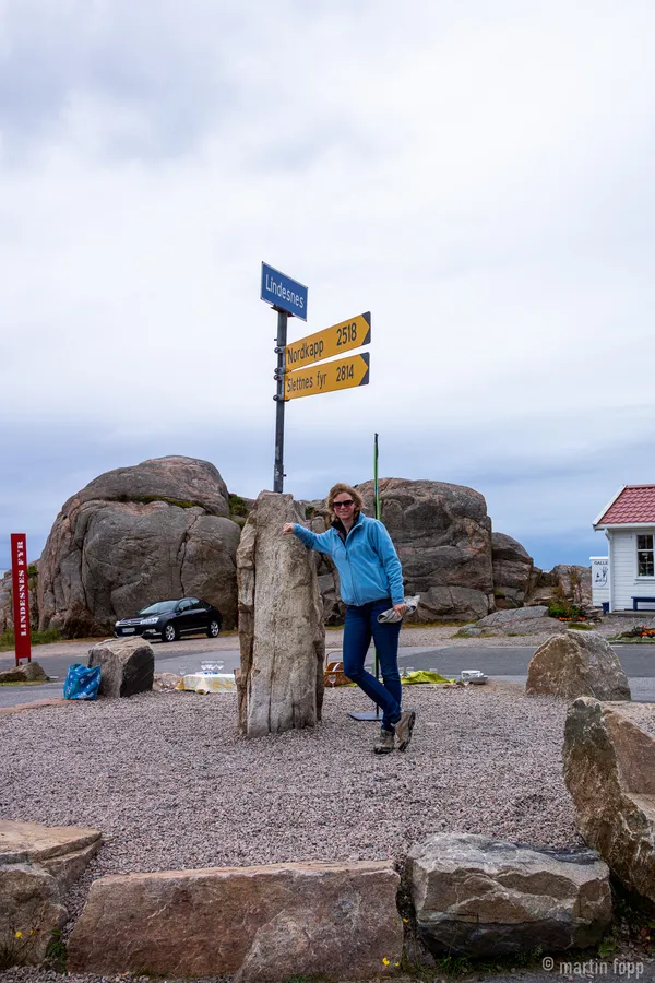 12 Lyndesnes - Wegweiser