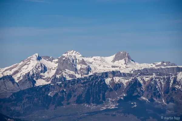 13 Alpstein herangezoomt