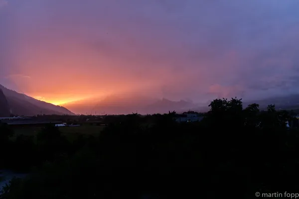 13 Sonnenuntergang im Frühherbst