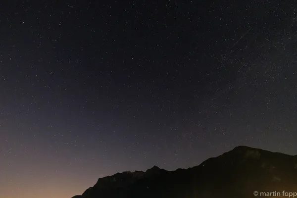 14 Sternenhimmel über Falknis und Vilan