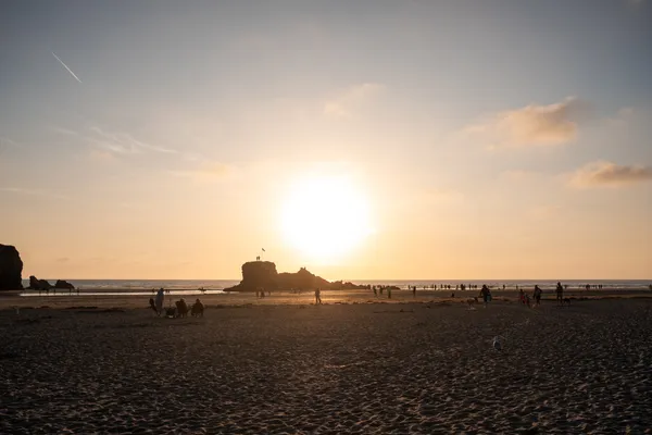 19 Strand im Abendlicht bei Perrenporth