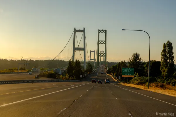 26 Tacoma Bridge im Abendlicht