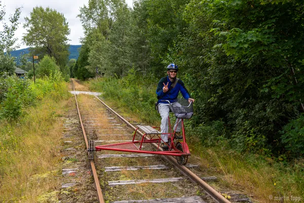 51 Veggli - Ausflug mit einer Draisine